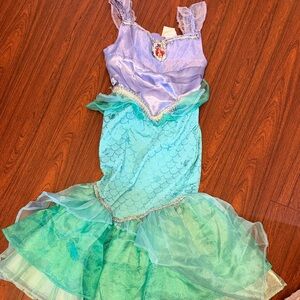 Mermaid Ariel Disney Princess Kids Costume - Purple and Green